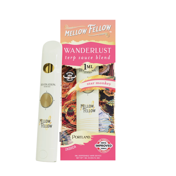 Wanderlust Blend - Terp Sauce 1ml Disposable Spinner Vape - Star Monkey (Indica)