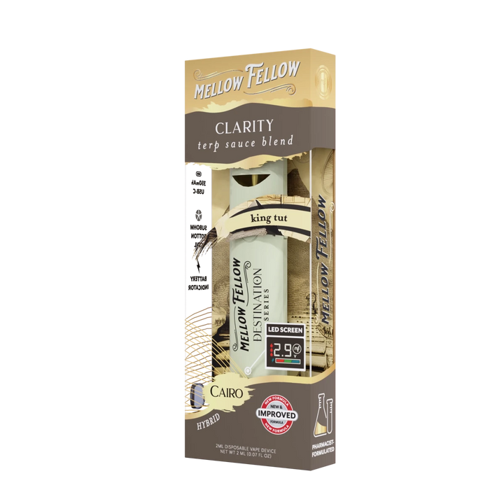 Clarity Blend - Terp Sauce 2ml Disposable Vape - King Tut (Hybrid) - Mellow Fellow