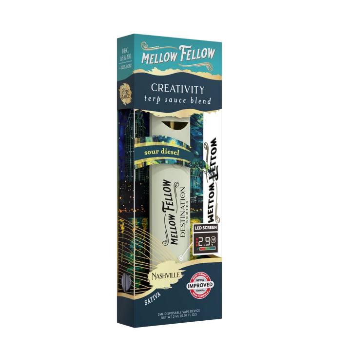 Creativity Blend - Terp Sauce 2ml Disposable Vape - Sour Diesel (Sativa) - Mellow Fellow