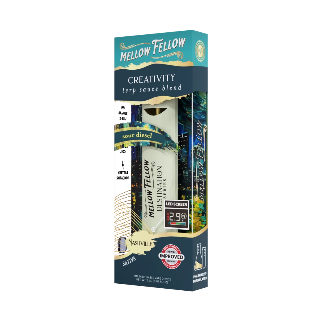 Creativity Blend - Terp Sauce 2ml Disposable Vape - Sour Diesel (Sativa) - Mellow Fellow