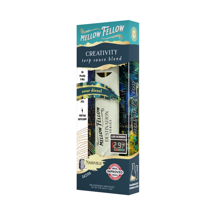 Creativity Blend - Terp Sauce 2ml Disposable Vape - Sour Diesel (Sativa) - Mellow Fellow