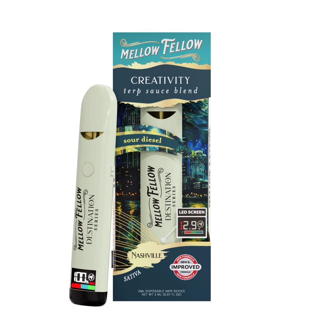 Creativity Blend - Terp Sauce 2ml Disposable Vape - Sour Diesel (Sativa) - Mellow Fellow