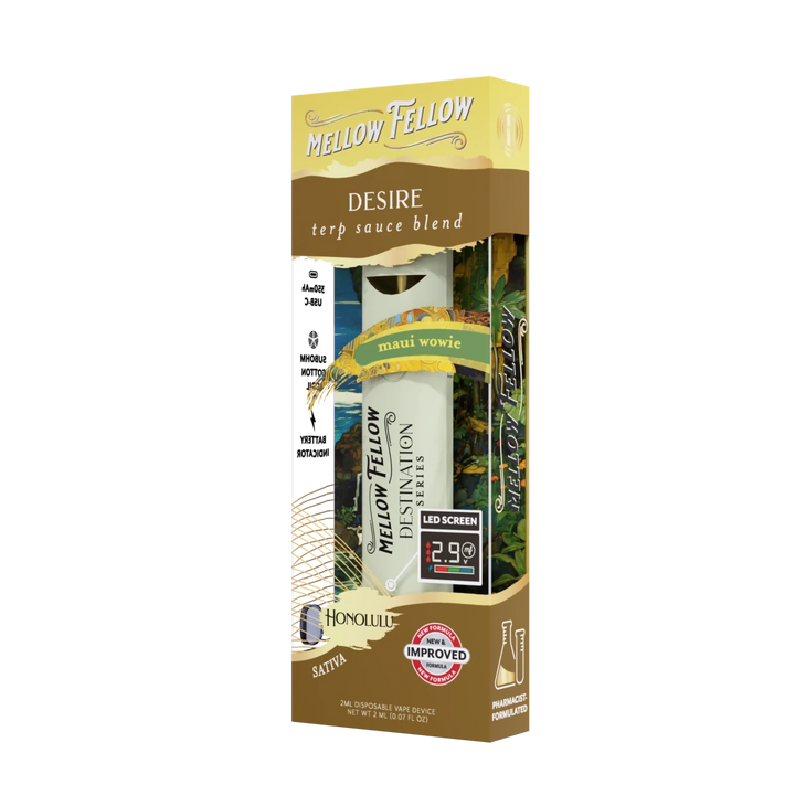 Desire Blend - Terp Sauce 2ml Disposable Vape - Maui Wowie (Sativa) - Mellow Fellow