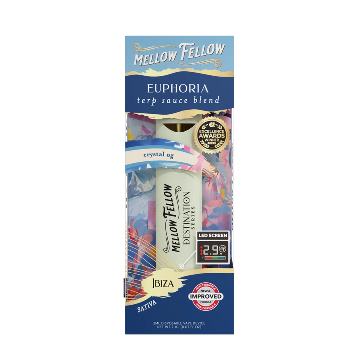 Euphoria Blend - Terp Sauce 2ml Disposable Vape - Crystal OG (Sativa) - Mellow Fellow