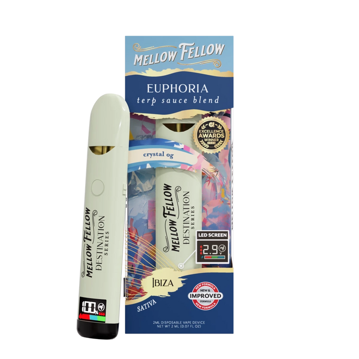 Euphoria Blend - Terp Sauce 2ml Disposable Vape - Crystal OG (Sativa) - Mellow Fellow