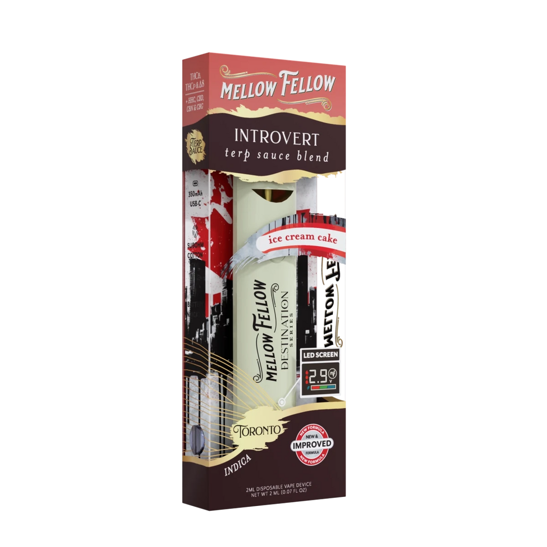 Introvert Blend - Terp Sauce 2ml Disposable Vape - Ice Cream Cake (Indica) - Mellow Fellow