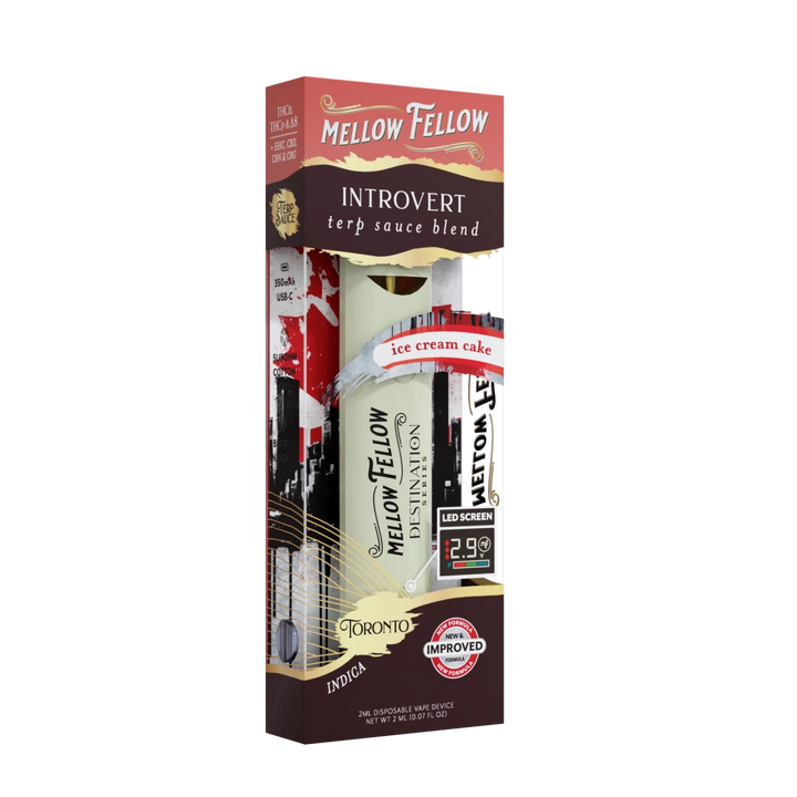 Introvert Blend - Terp Sauce 2ml Disposable Vape - Ice Cream Cake (Indica) - Mellow Fellow