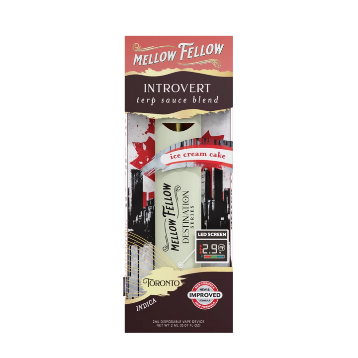 Introvert Blend - Terp Sauce 2ml Disposable Vape - Ice Cream Cake (Indica) - Mellow Fellow