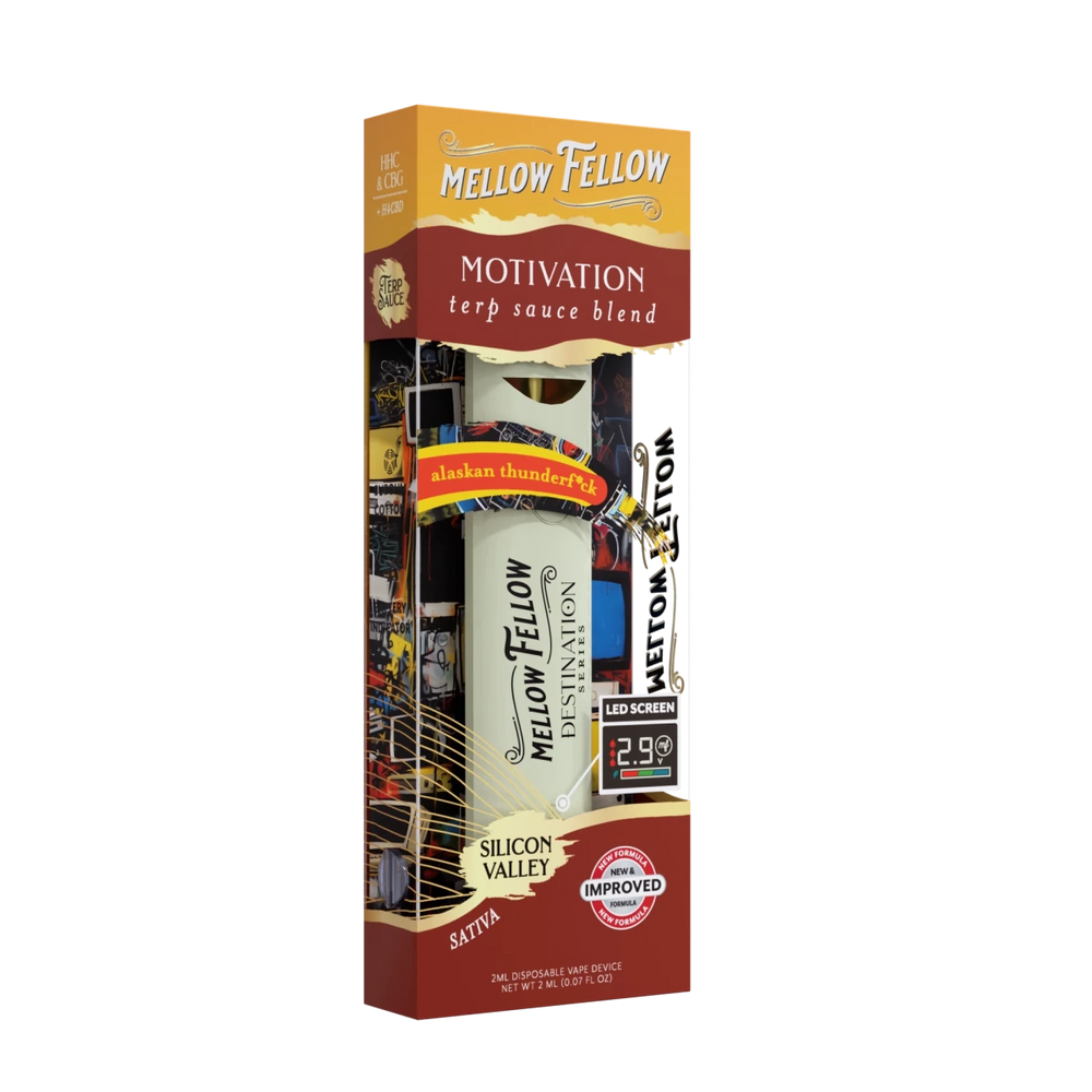Motivation Blend - Terp Sauce 2ml Disposable Vape - Alaskan Thunderf*ck (Sativa) - Mellow Fellow