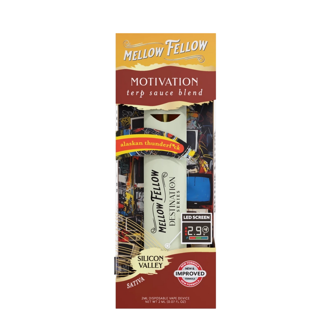 Motivation Blend - Terp Sauce 2ml Disposable Vape - Alaskan Thunderf*ck (Sativa) - Mellow Fellow