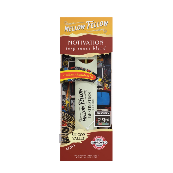 Motivation Blend - Terp Sauce 2ml Disposable Vape - Alaskan Thunderf*ck (Sativa) - Mellow Fellow