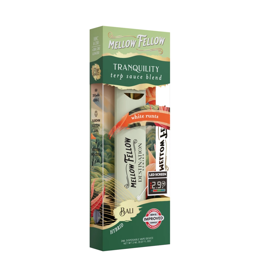 Tranquility Blend - Terp Sauce 2ml Disposable Vape - White Runtz (Hybr Mellow Fellow Tranquility Blend - Terp Sauce 2ml Disposable Vape - White Runtz (Hybr Mellow Fellow