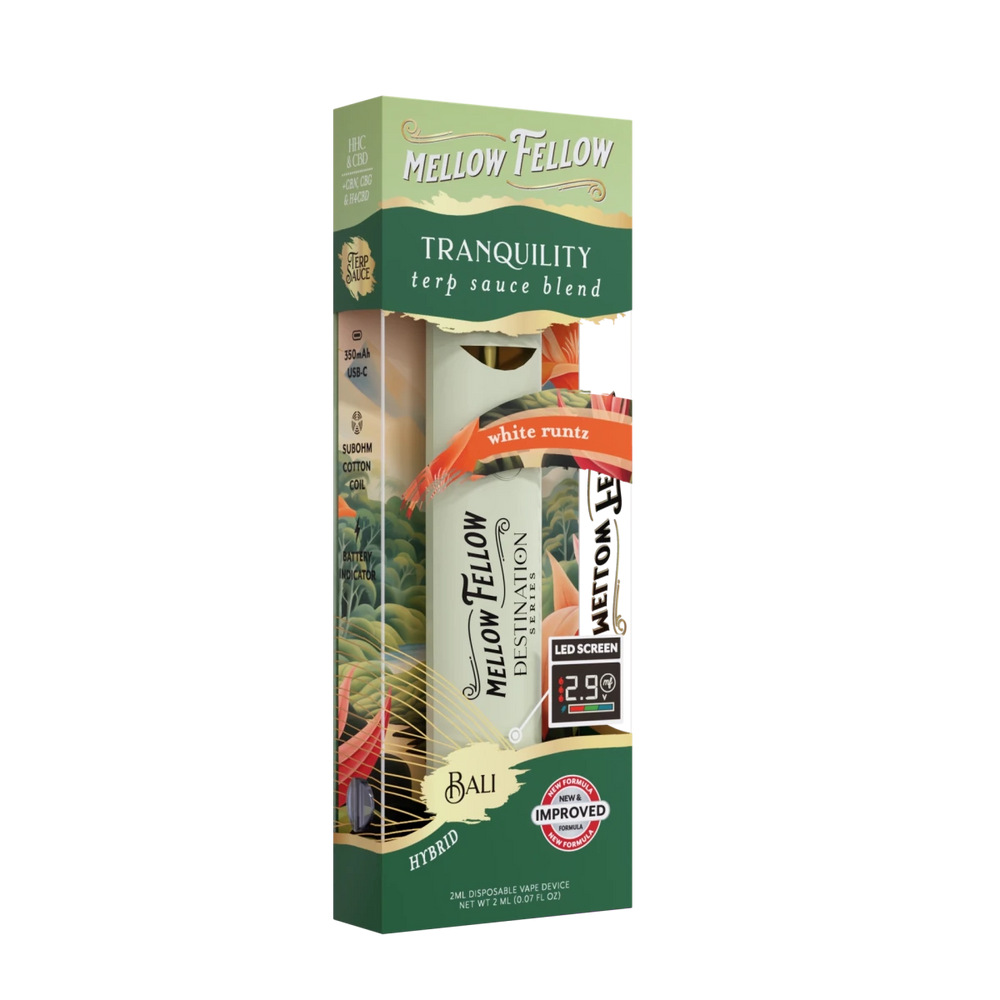 Tranquility Blend - Terp Sauce 2ml Disposable Vape - White Runtz (Hybrid) - Mellow Fellow