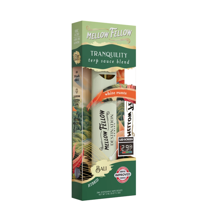 Tranquility Blend - Terp Sauce 2ml Disposable Vape - White Runtz (Hybrid) - Mellow Fellow
