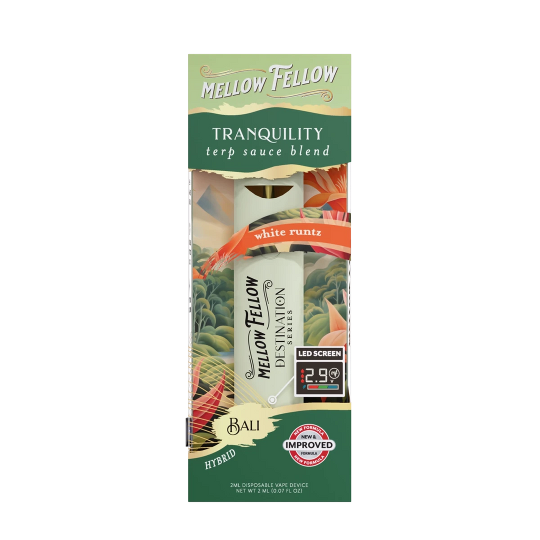 Tranquility Blend - Terp Sauce 2ml Disposable Vape - White Runtz (Hybrid) - Mellow Fellow