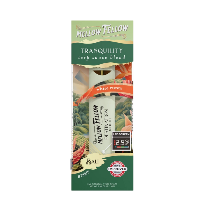 Tranquility Blend - Terp Sauce 2ml Disposable Vape - White Runtz (Hybrid) - Mellow Fellow