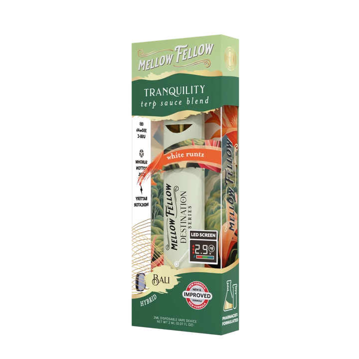 Tranquility Blend - Terp Sauce 2ml Disposable Vape - White Runtz (Hybrid) - Mellow Fellow