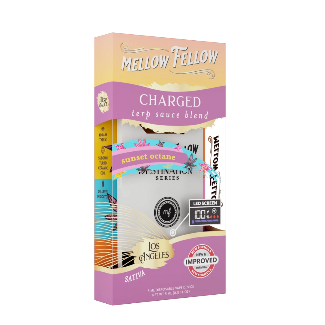 Charged Blend - Terp Sauce 5ml Disposable Vape - Sunset Octane (Sativa) - Mellow Fellow