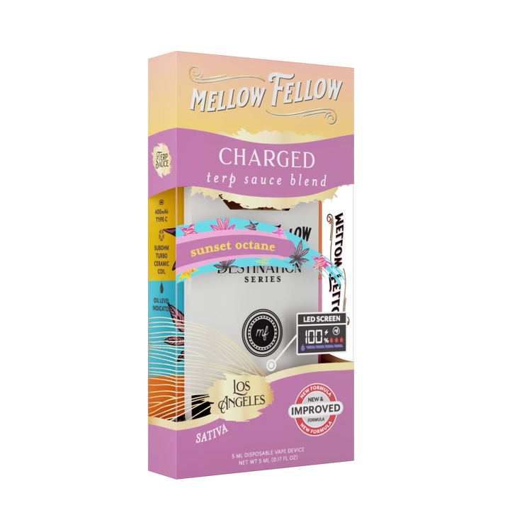 Charged Blend - Terp Sauce 5ml Disposable Vape - Sunset Octane (Sativa) - Mellow Fellow