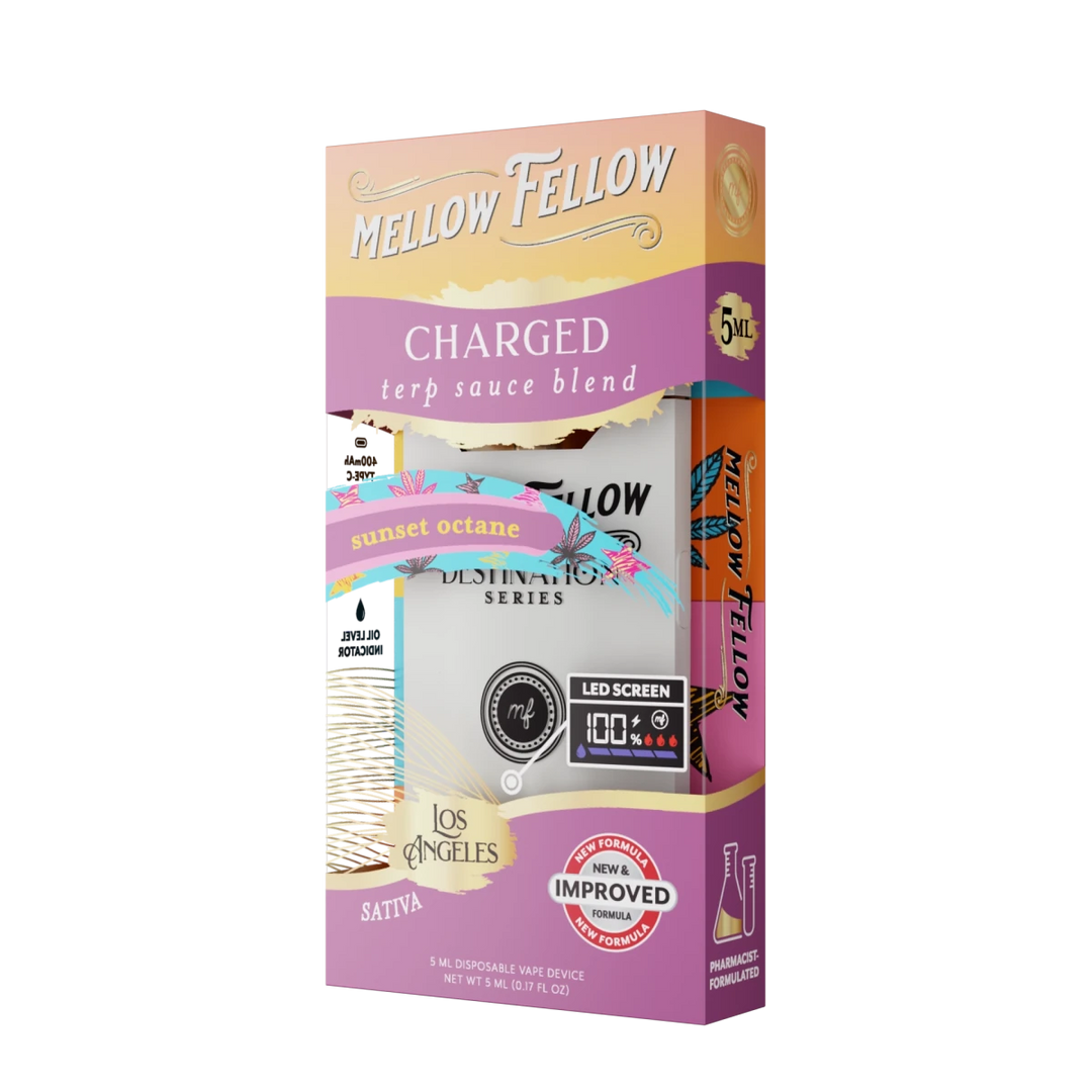 Charged Blend - Terp Sauce 5ml Disposable Vape - Sunset Octane (Sativa) - Mellow Fellow