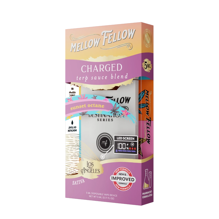 Charged Blend - Terp Sauce 5ml Disposable Vape - Sunset Octane (Sativa) - Mellow Fellow