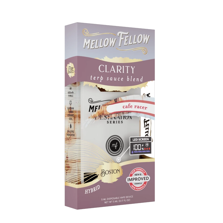 Clarity Blend - Terp Sauce 5ml Disposable Vape - Cafe Racer (Hybrid) - Mellow Fellow