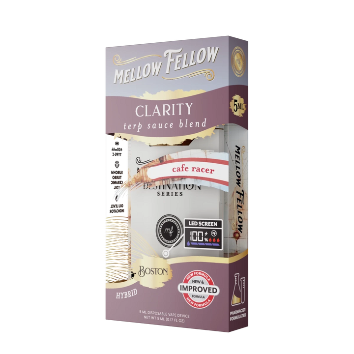 Clarity Blend - Terp Sauce 5ml Disposable Vape - Cafe Racer (Hybrid) - Mellow Fellow