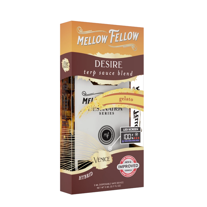 Desire Blend - Terp Sauce 5ml Disposable Vape - Gelato (Hybrid) - Mellow Fellow