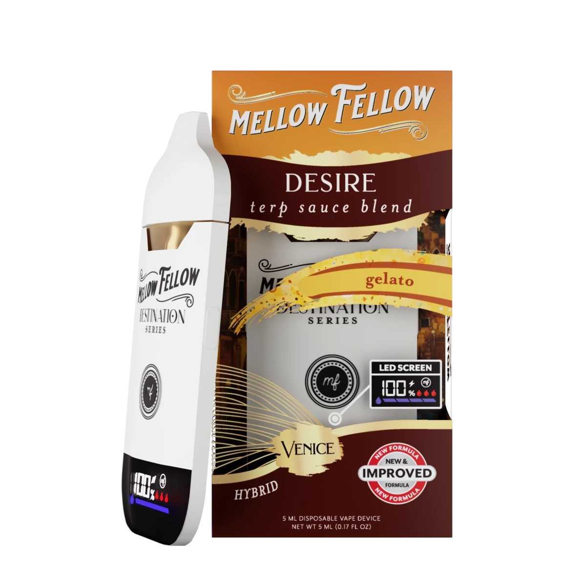 Desire Blend - Terp Sauce 5ml Disposable Vape - Gelato (Hybrid) - Mellow Fellow Desire Blend - Terp Sauce 5ml Disposable Vape - Gelato (Hybrid) - Mellow Fellow