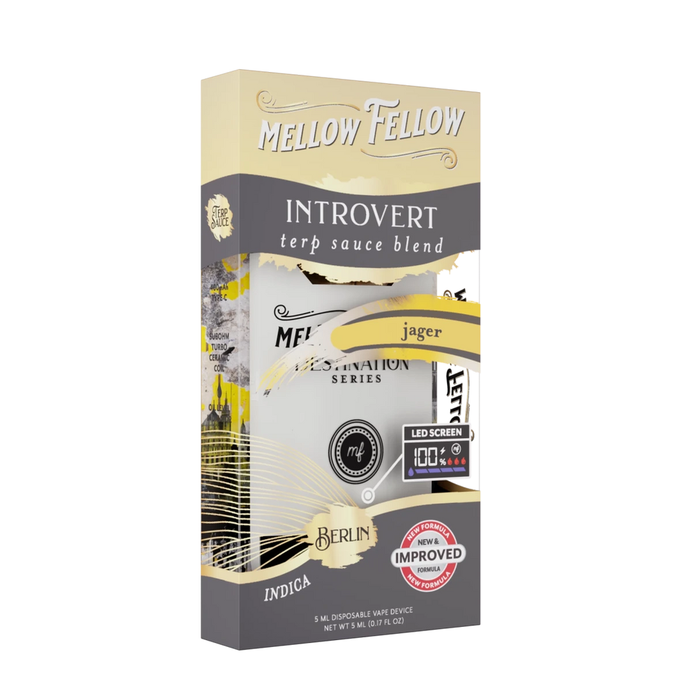Introvert Blend - Terp Sauce 5ml Disposable Vape - Jager (Indica) - Mellow Fellow