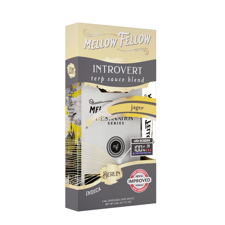 Introvert Blend - Terp Sauce 5ml Disposable Vape - Jager (Indica) - Mellow Fellow