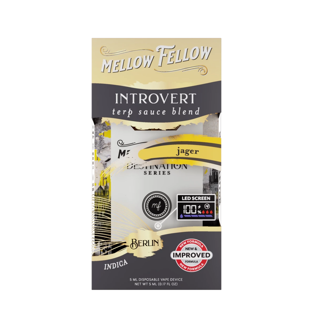 Introvert Blend - Terp Sauce 5ml Disposable Vape - Jager (Indica) - Mellow Fellow