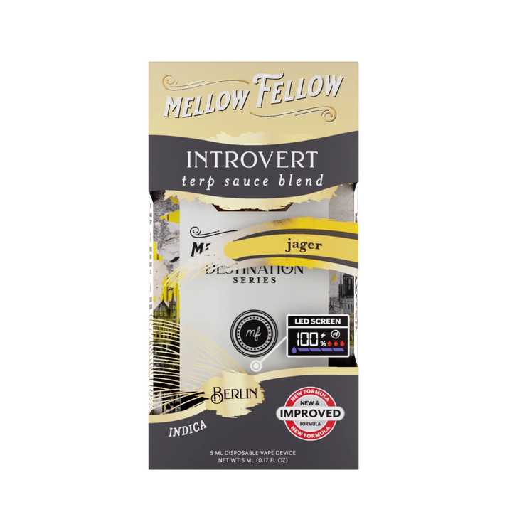 Introvert Blend - Terp Sauce 5ml Disposable Vape - Jager (Indica) - Mellow Fellow