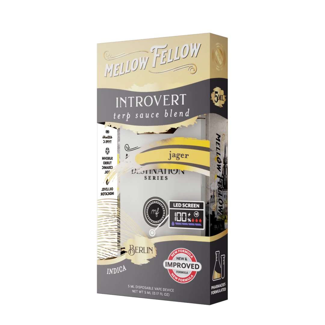 Introvert Blend - Terp Sauce 5ml Disposable Vape - Jager (Indica) - Mellow Fellow