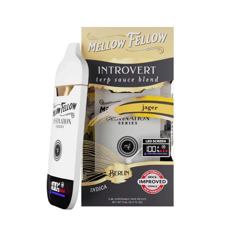 Introvert Blend - Terp Sauce 5ml Disposable Vape - Jager (Indica) - Mellow Fellow
