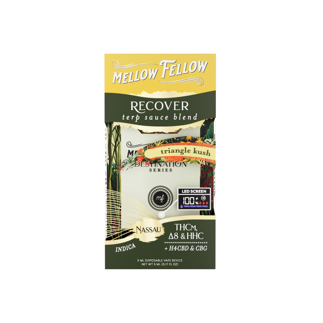 Recover Blend - Terp Sauce 5ml Disposable Vape - Triangle Kush (Indica) - Mellow Fellow