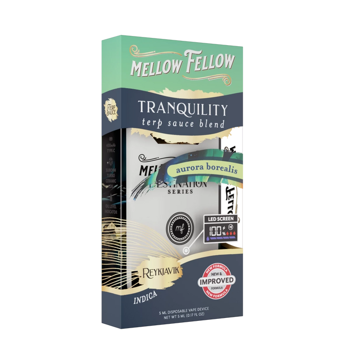 Tranquility Blend - Terp Sauce 5ml Disposable Vape - Aurora Borealis (Indica) - Mellow Fellow