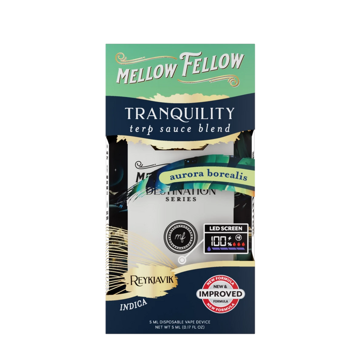 Tranquility Blend - Terp Sauce 5ml Disposable Vape - Aurora Borealis (Indica) - Mellow Fellow