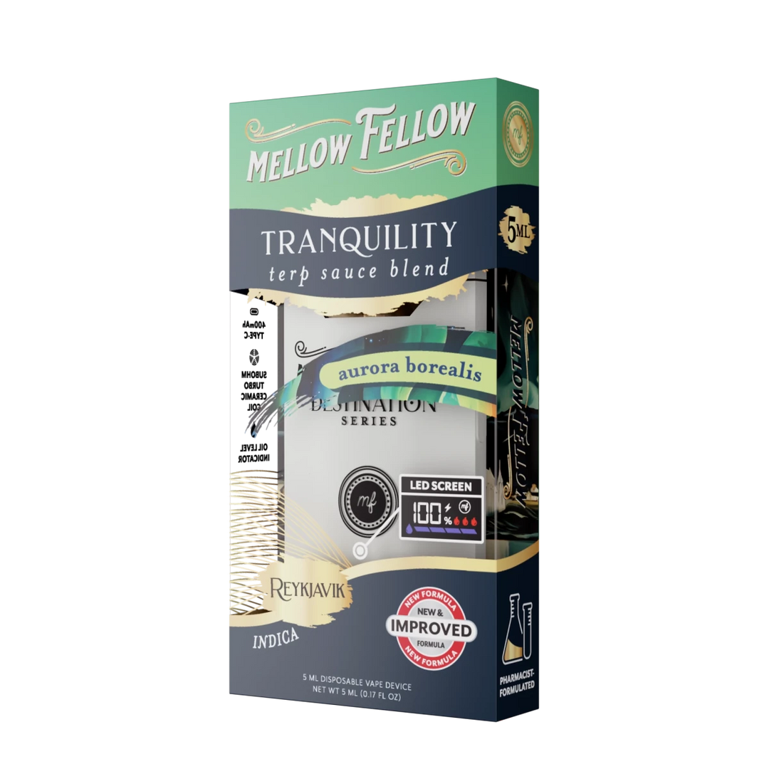 Tranquility Blend - Terp Sauce 5ml Disposable Vape - Aurora Borealis (Indica) - Mellow Fellow