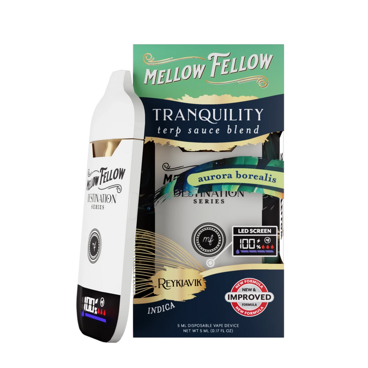 Tranquility Blend - Terp Sauce 5ml Disposable Vape - Aurora Borealis (Indica) - Mellow Fellow