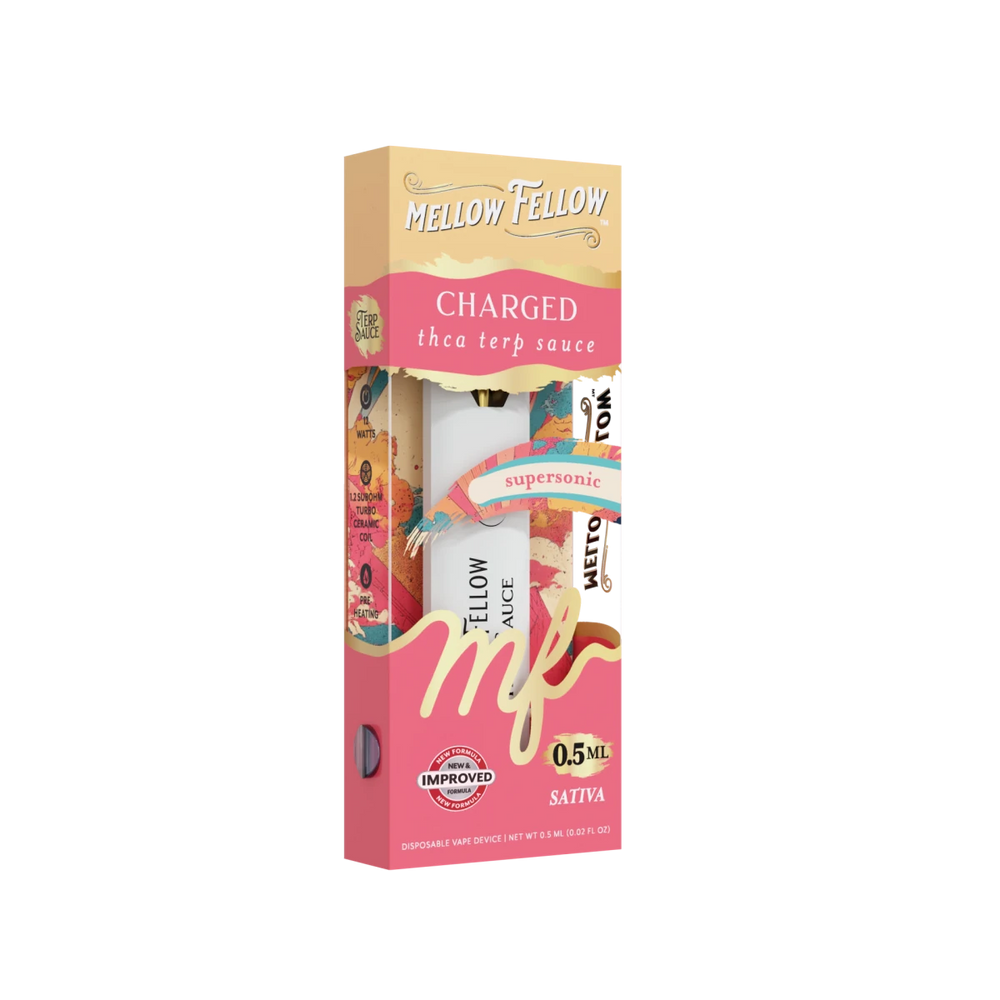 Charged Blend 0.5ml Terp Sauce Disposable Vape - Supersonic (Sativa) - Mellow Fellow