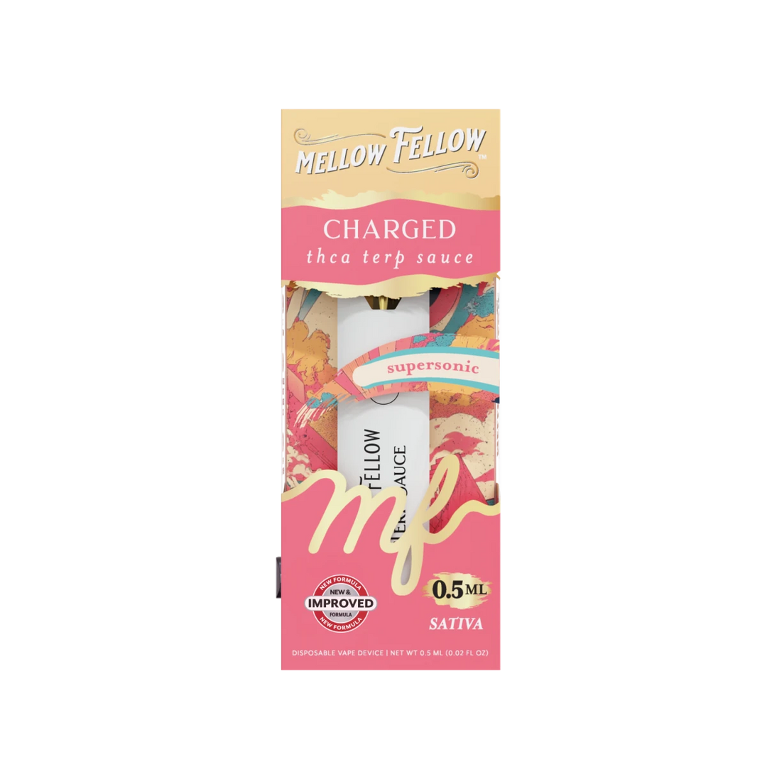 Charged Blend 0.5ml Terp Sauce Disposable Vape - Supersonic (Sativa) - Mellow Fellow