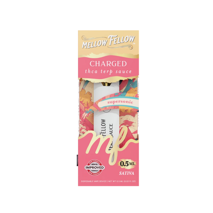 Charged Blend 0.5ml Terp Sauce Disposable Vape - Supersonic (Sativa) - Mellow Fellow