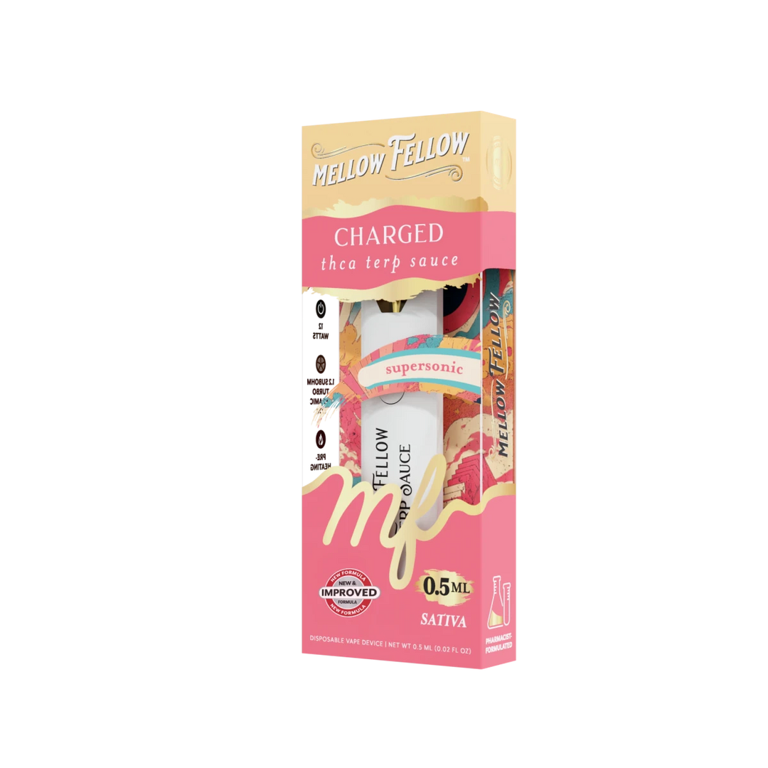 Charged Blend 0.5ml Terp Sauce Disposable Vape - Supersonic (Sativa) - Mellow Fellow