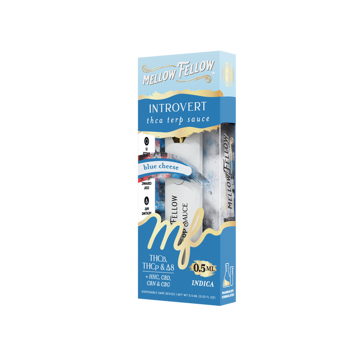 Introvert Blend 0.5ml Terp Sauce Disposable Vape - Blue Cheese (Indica)