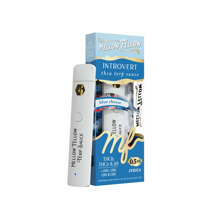 Introvert Blend 0.5ml Terp Sauce Disposable Vape - Blue Cheese (Indica)