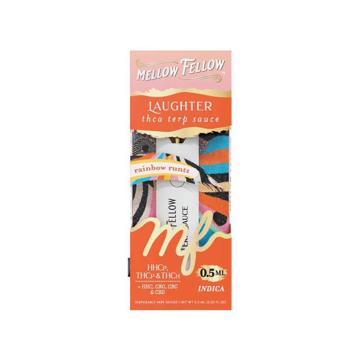 Laughter Blend 0.5ml Terp Sauce Disposable Vape - Rainbow Runtz (Indica)