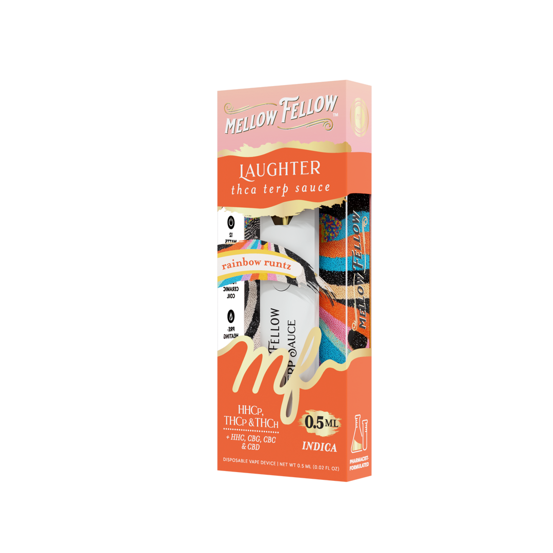 Laughter Blend 0.5ml Terp Sauce Disposable Vape - Rainbow Runtz (Indica)