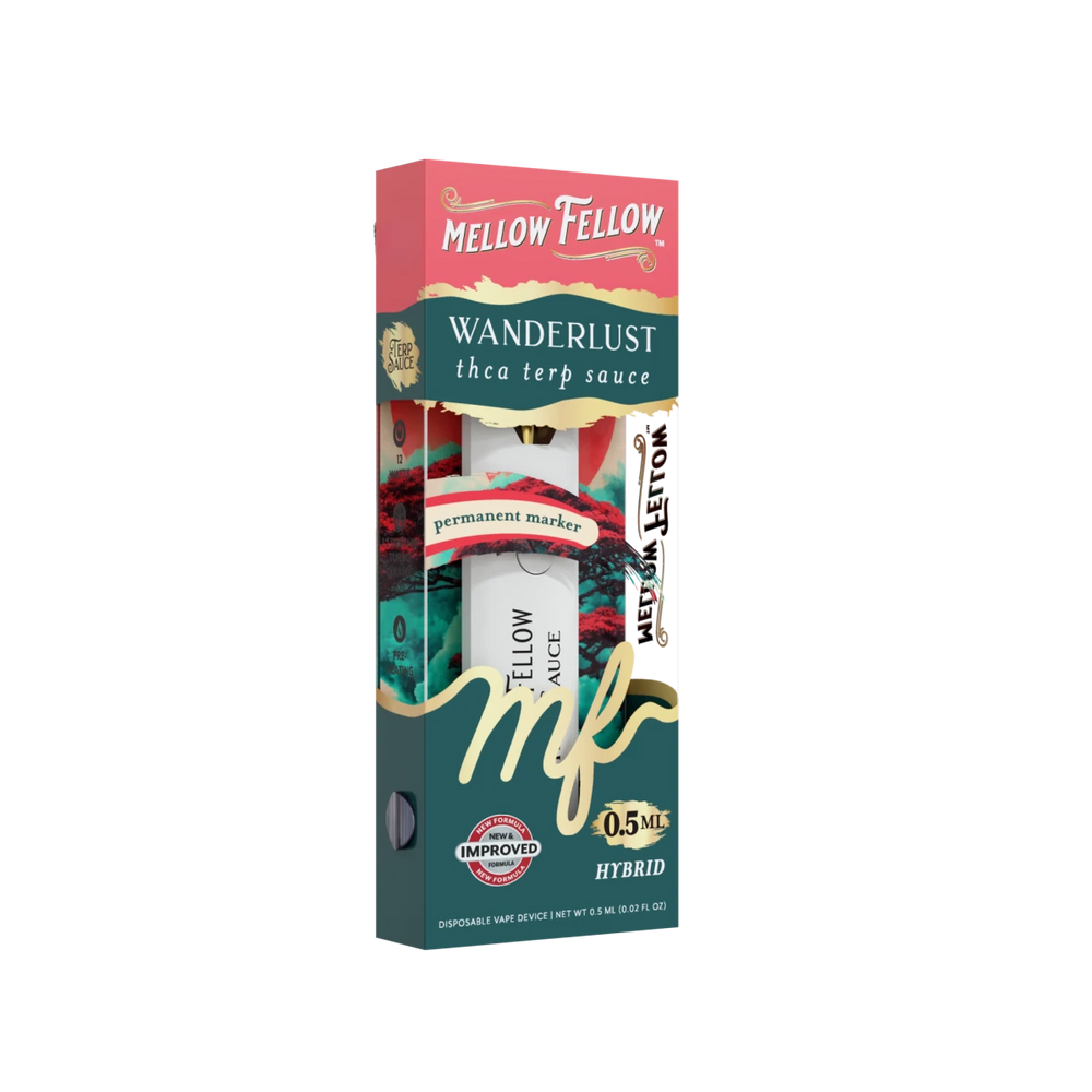 Wanderlust Blend 0.5ml Terp Sauce Disposable Vape - Permanent Marker (Hybrid) - Mellow Fellow