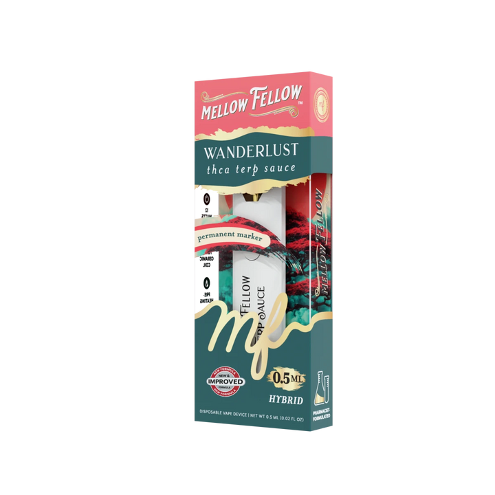 Wanderlust Blend 0.5ml Terp Sauce Disposable Vape - Permanent Marker (Hybrid) - Mellow Fellow